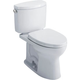 Toto CST453CEFG#03 Toto® Drake® II 1.28 GPF Round Bowl Design Toilet, 17-1/4"W x 26-1/2"D x 30"H, Bone image.