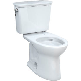Toto CST776CEFRG#01 Toto® Drake® 1.28 GPF Elongated Bowl Toilet w/RH Flush, 17-3/16"Wx28-3/8"Dx30-1/8"H,Cotton image.