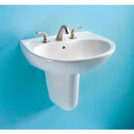 Toto LT241G-01 Toto® LT241G-01 Supreme® 1-Hole SanaGloss Lavatory Sink, Cotton White image.