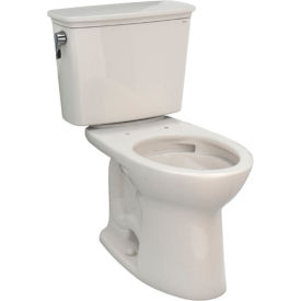Toto MS454124CEFG#12 Toto® Drake® II 1.28 GPF Elongated Bowl Toilet, 17-1/4"W x 28-1/2"D x 30"H, Sedona Beige image.