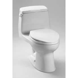 Toto MS854114SG-01 TOTO® MS854114Sg-01 UltraMax® Elongated 1-PC Toilet SanaGloss, Cotton White image.
