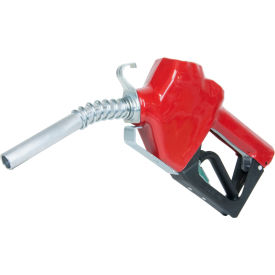 Fill-Rite N075UAU10 Fill-Rite N075UAU10,3/4" Auto Nozzle w/Hook,Unleaded Gasoline,Red, 2.5-14.5 GPM,End of Delivery Hose image.
