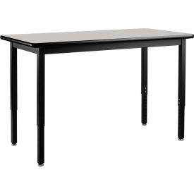 Global Industrial 695746GY Interion® Utility Table - 48 x 24 - Gray Nebula image.