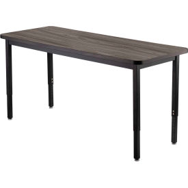 Global Industrial 695746RGY Interion® Utility Table - 48 x 24 - Rustic Gray image.