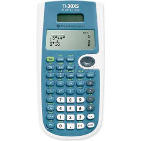 Texas Instruments TI30XSMV Texas Instruments Scientific Calculator, TI30XSMV, 4-Line Display, 3-1/5" X 7-1/4" X 3/4", Blue image.