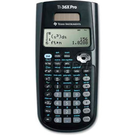 Texas Instruments TI36XPRO Texas Instruments Scientific Calculator, TI36XPRO, W/Multi View, 3-1/3" X 7-1/4" X 3/4", Black image.