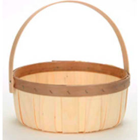 wooden basket with handle