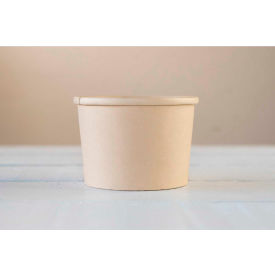 TOTAL PAPERS BAM-BL08 Total Papers Eco-Friendly Soup Container, 8 oz., Biodegradable, Bamboo Fiber, 500 pcs. image.