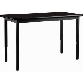 Global Industrial 695746BK Interion® Utility Table - 48 x 24 - Black image.