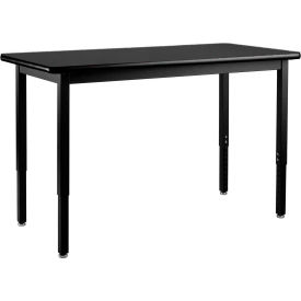 Global Industrial 695748BK Interion® Utility Table - 60 x 24 - Black image.
