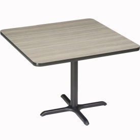 Global Industrial 695807CL Interion® 36" Square Counter Height Restaurant Table, Charcoal image.
