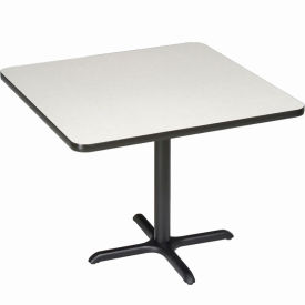 Global Industrial 695807GY Interion® 36" Square Counter Height Restaurant Table, Gray image.