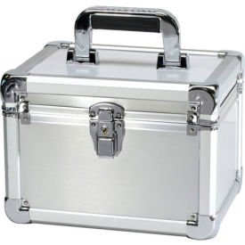 T.Z. Case International Inc. EXC-110-S TZ Case Executive Aluminum Storage Case EXC-110-S - 11"L x 8-1/2"W x 7-3/4"H Silver image.