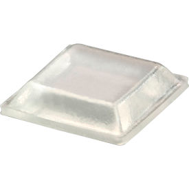 Rubber Bumper Pad for Appliances - Square - Clear - 0.120 H x 0.500