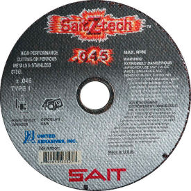 United Abrasives - Sait 23325 Cut Off Wheel Type 1 Z-TECH 5 x .045