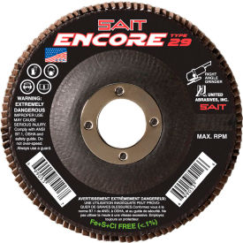 UNITED ABRASIVES, INC 79108 United Abrasives - Sait 79105 Flap Disc T29 Encore 4-1/2"X 7/8" 36 Grit Zirconium image.
