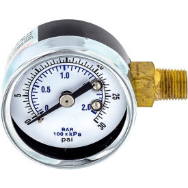 ENGINEERED SPECIALTY PRODUCTS, INC 101D-158C-RIGHT Pic Gauges 1.5" Utility Pressure Gauge, Dry Filled, 0/30 PSI Range, Right Mount, 101D-158C-RIGHT image.