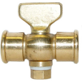 ENGINEERED SPECIALTY PRODUCTS, INC A10 PIC Gauges 1/4" NPT Brass Shut-Off Cock Gauge Valve, A10 image.