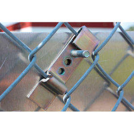 ACCUFORM MANUFACTURING HSR270 Accuform HSR270 Sign Holder Bracket for Fences, 4-1/2"x3-1/2"x1", Steel image.