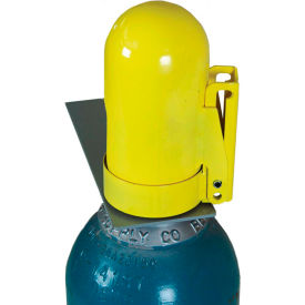ACCUFORM MANUFACTURING KDD482 Accuform KDD482, Gas Cylinder Lockout Cap, Fine Thread, High Pressure, 6-1/2 x 3-1/8 x 11", Yellow image.
