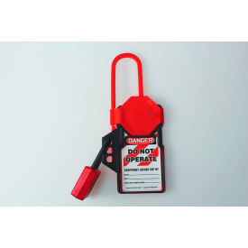 ACCUFORM MANUFACTURING KDH115 Accuform KDH115 Stopout® Tag N Hang Hasp, Plastic image.