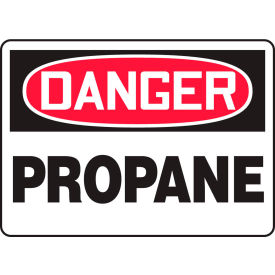ACCUFORM MANUFACTURING MCHL206VP Accuform MCHL206VP Danger Sign, Propane, 14"W x 10"H, Plastic image.
