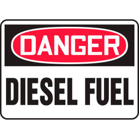 ACCUFORM MANUFACTURING MCHL224VA Accuform MCHL224VA Danger Sign, Diesel Fuel, 10"W x 7"H, Aluminum image.