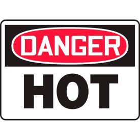 ACCUFORM MANUFACTURING MCPG019VA Accuform MCPG019VA Danger Sign, Hot, 10"W x 7"H, Aluminum image.