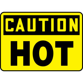 Accuform MCPG611VA Caution Sign, Hot, 10