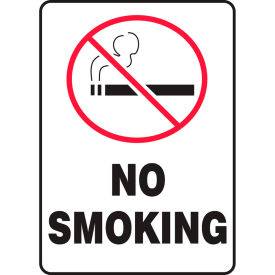 Accuform MSMK407VS No Smoking (Graphic) Sign, 7