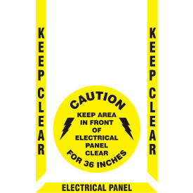 ACCUFORM MANUFACTURING PSR526 Accuform PSR526 Slip-Gard™ Floor Marking Kit - Electrical Panel, Keep Clear image.