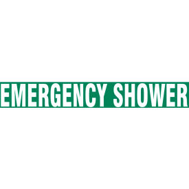 ACCUFORM MANUFACTURING PTP189 Accuform PTP189 Floor Stripe™ - Emergency Shower - 3" x 12" image.