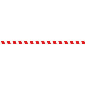 ACCUFORM MANUFACTURING PTP214 Accuform PTP214 Tough-Mark™ Heavy-Duty Message Strip, Red/White Stripes, 2"x48" image.