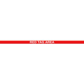 ACCUFORM MANUFACTURING PTP215 Accuform PTP215 Tough-Mark™ Heavy-Duty Message Strip, Red Tag Area, 2"x48" image.