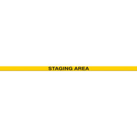 ACCUFORM MANUFACTURING PTP216 Accuform PTP216 Tough-Mark™ Heavy-Duty Message Strip, Staging Area, 2"x48" image.