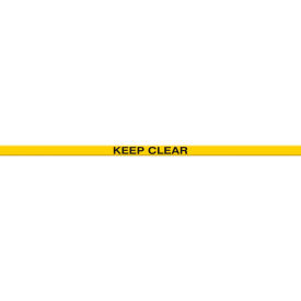 ACCUFORM MANUFACTURING PTP218 Accuform PTP218 Tough-Mark™ Heavy-Duty Message Strip, Keep Clear, 2"x48" image.