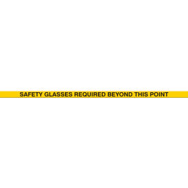 ACCUFORM MANUFACTURING PTP219 Accuform PTP219 Tough-Mark™ Heavy-Duty Message Strip, Safety Glasses Required, 2"x48" image.