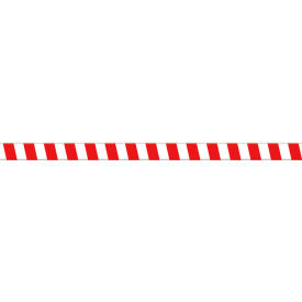 ACCUFORM MANUFACTURING PTP220 Accuform PTP220 Tough-Mark™ Heavy-Duty Message Strip, Red/White Stripes, 3"x48" image.