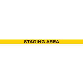 ACCUFORM MANUFACTURING PTP222 Accuform PTP222 Tough-Mark™ Heavy-Duty Message Strip, Staging Area, 3"x48" image.