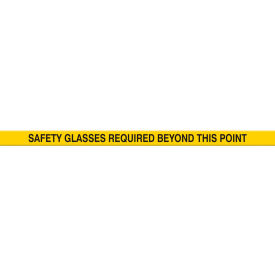 ACCUFORM MANUFACTURING PTP225 Accuform PTP225 Tough-Mark™ Heavy-Duty Message Strip, Safety Glasses Required, 3"x48" image.