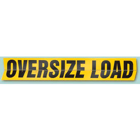 ACCUFORM MANUFACTURING SBT191 AccuformNMC™ Oversize Load Hinged Transportation Sign, Aluminum, 12" x 72", Black/Yellow image.