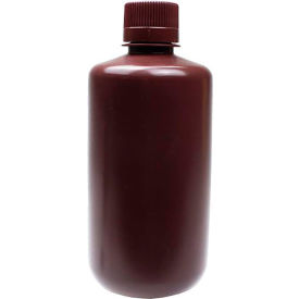 UNITED SCIENTIFIC SUPPLIES INC 33429 United Scientific™ Reagent Bottle, Narrow Mouth, HDPE, 1000ml Capacity, Amber, Pack of 6 image.