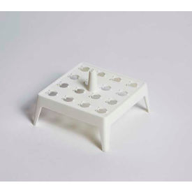 UNITED SCIENTIFIC SUPPLIES INC 63201 United Scientific™ Floating Microtube Racks, PP, 16 Places, White, Pack of 12 image.