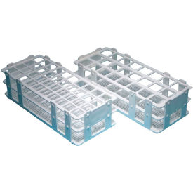 UNITED SCIENTIFIC SUPPLIES INC 77903 United Scientific™ Test Tube Rack For 20mm Tubes, Wet & Dry, PP, 40 Places, White, Pack of 6 image.
