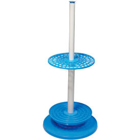 UNITED SCIENTIFIC SUPPLIES INC 79103 United Scientific™ Rotary Pipette Stand, Plastic, 94 Places, Blue image.