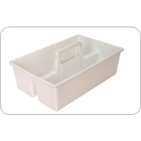 UNITED SCIENTIFIC SUPPLIES INC 81731 United Scientific™ Carrier Tray, Polypropylene, 15"L x 9-1/2"W x 4-1/2"H, White, Pack of 6 image.