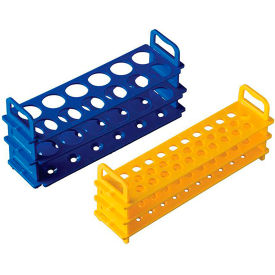 UNITED SCIENTIFIC SUPPLIES INC P20708B United Scientific™ Test Tube Rack For 16mm Tubes, 31 Places, Blue, Pack of 4 image.