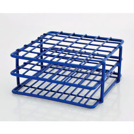 UNITED SCIENTIFIC SUPPLIES INC TTWE01 United Scientific™ Test Tube Rack For 16-20mm Tubes, 36 Places, Wire, Epoxy-Coated, Blue image.