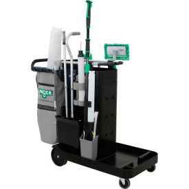 Unger® SpotCleanRx Janitorial Cart System Black 