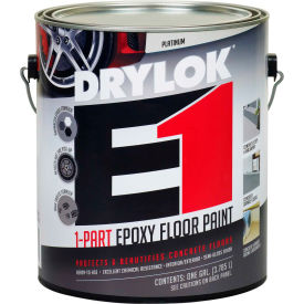 DRYLOK E1  Epoxy Floor Paint, 1 Gallon, Platinum - Pkg Qty 2